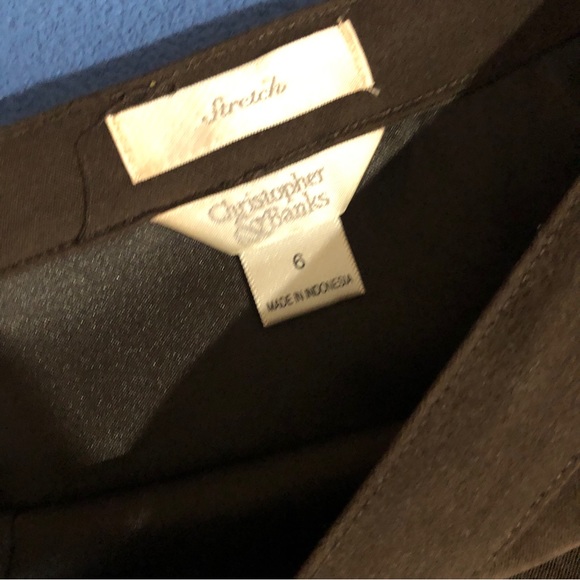 Christopher & Banks Faux Suede Long Stretch A-Line Skirt Brown - Picture 4 of 6